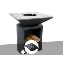 Artiss Design - Brasero G2 Graphite plaque de cuisson acier inoxydable alimentaire + housse de protection - Artiss, en Acier Graphite Poids:146 kg Typ