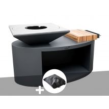 Artiss Design - Brasero G3 Graphite plaque de cuisson acier inoxydable alimentaire + housse de protection - Artiss, en Acier Graphite Poids:239 kg Typ