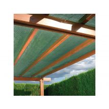 Jardideco - Brise vue en toile tissée Vert foncé 10 m x H.1,50 m Vert Densité:0,24 kg, en Polyéthylène haute densité (PEHD) Occultation:95 %