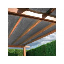 Jardideco - Brise vue en toile tissée Gris anthracite 10 m x H.1,00 m Gris Densité:0,24 kg, en Polyéthylène haute densité (PEHD) Occultation:95 %