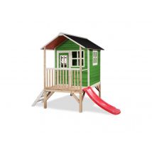 Exit Toys - Maisonnette en bois pour enfants Loft 300 Vert Vert Dimensions (L x l x H):269 x 190 x 215 cm Garantie:2 ans Marque:EXIT TOYS Matière(s):B