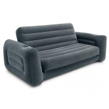 Intex - Canapé Sofa gonflable convertible 2 places Noir Dimensions (L x l x H):193 x 221 x 66 Marque:INTEX Matière(s):Vinyle Nombre de places:2 place