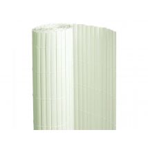 Jardideco - Canisse PVC double face Blanc 18 m6 rouleaux de 3 x 1,20 m Blanc Densité:1600 g, en PVC Occultation:100 %