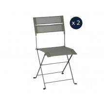 Fermob - 2 chaises de jardin pliante Latitude Monochrome Romarin Romarin Dimensions (L x l x H):46 x 67 x 87,5 cm Empilable:Non Garantie:5 ans Hauteur
