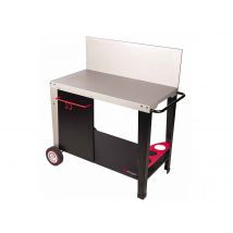 Somagic - Chariot plancha en métal 90 x 47 cm Salvia Gris Dimensions (L x l x H):103 x 57,5 x 94,5 cm Marque:SOMAGIC Matière(s):Acier Poids:17,7 kg, e