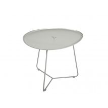 Fermob - Table basse de jardin ovale en métal Cocotte Gris Argile Gris argile Dimensions (L x l x H):55 x 44,5 x 43,5 cm Extensible:Non Forme:Ovale Ga