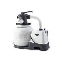 Intex - Combiné groupe de filtration à sable 6 m³/h + stérilisateur au sel QX2100 Blanc, en Polypropylène - Garantie 2 ans