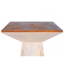 Artiss Design - Couvercle de protection pour brasero Acier Corten G1 Basic - Artiss Marron Marque:ARTISS DESIGN Matière(s):Acier Corten Type de produi
