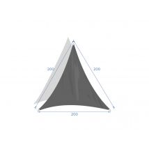 Hesperide - Voile d'ombrage triangulaire 3 x 3 x 3 m - Curacao - Taupe - Hespéride Marron Densité:180 g, en Polyester Type de produit:Voile d'ombrage