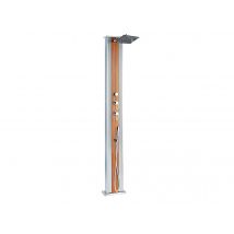 Formidra - Douche solaire 40 L Dada Straight Inox habillage effet bois Bois, en Aluminium - 14 x 32,4 x 228 cm - Garantie 2 ans
