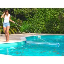 Platypool - Epuisette de surface XXL Blanc, en PA66, PVC, TPU, Inox, polypropylène - 200 x 30 x 27 cm - Garantie 2 ans