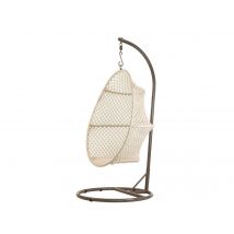 Jardiline - Fauteuil œuf suspendu en macramé coton Ecru Coussins:Non inclus Dimensions (L x l x H):94 x 94 x 125 cm Marque:JARDILINE Matière(s):Coton
