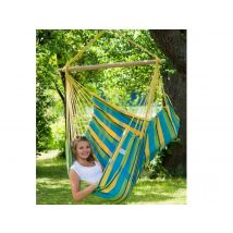 Amazonas - Hamacsiège suspendu Brasil citron Multicolor Dimensions (L x l x H):130 x 130 x 160 cm Dimensions de la toile:160 x 130 cm Marque:AMAZONAS