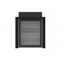 Eno - Frigo 75 L avec porte en verre à encastrer dans un MODULO standard - ENO Noir Dimensions (L x l x H):50 x 47 x 65 cm Garantie:2 ans Marque:ENO M