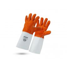 Rostaing - Gants de protection anti-chaleur 100°C pour soudageTaille 10 Orange Marque:ROSTAING Matière(s):Cuir Spécificités:Gants soudeurs Taille:10 T