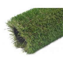 Jardideco - Gazon synthétique Pelouse 52 mm Liverpool - Largeur 2m x Longueur 3m Vert Couleur des brins:3 verts + 1 beige Decitex:7250 Dtex Garantie:1