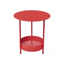 Fermob - Guéridon en métal Salsa Ø 50 cm Piment Piment Dimensions (L x l x H):50 x 50 x 55 cm Extensible:Non Forme:Ronde Garantie:5 ans Marque:FERMOB