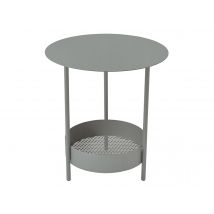 Fermob - Guéridon en métal Salsa Ø 50 cm Gris Lapilli Gris lapilli Dimensions (L x l x H):50 x 50 x 55 cm Extensible:Non Forme:Ronde Garantie:5 ans Ma