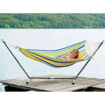 Amazonas - Hamac 1 place Tonga kolibri en polycoton Vert Dimensions (L x l x H):200 x 100 x 0,01 cm Dimensions de la toile:200 x 100 cm Marque:AMAZONA