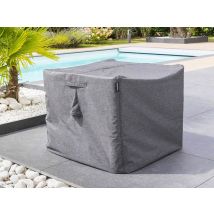 Hesperide - Housse pour table extérieure carré Hambo M gris - 165 x 165 x 80 cm - Hespéride Gris Déperlant:Oui Dimensions (L x l x H):165 x 165 x 80 c