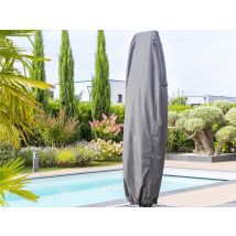 Hesperide - Housse pour parasol décentré L gris Hambo - 70 x 40 x 257 cm - Hespéride Gris Déperlant:Oui Dimensions (L x l x H):70 x 40 x 257 cm Dimens
