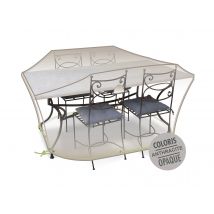 Jardiline - Housse de protection Cover Air pour table rectangulaire + 6 chaises190 x 120 x 70 cm Gris Dimensions (L x l x H):190 x 120 x 70 cm Forme:R