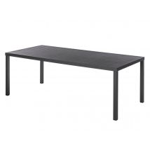 Hesperide - Table de jardin rectangulaire Piazza Aluminium 8 places Graphite - Hespéride Gris Dimensions (L x l x H):210 x 100 x 73 cm Extensible:Non