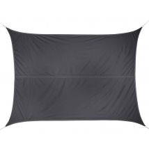 Hesperide - Voile d'ombrage rectangulaire 3 x 4 m - Curacao - Gris - Hespéride Gris Densité:180 g, en Polyester Poids:2,2 kg Type de produit:Voile d'o