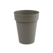 Eda - Pot de fleur rond Toscane Ø 44 x H.53 cmTaupe Taupe Diamètre:44 cm Forme:Rond Garantie:7 ans Hauteur:53 cm Marque:EDA Matière(s):Polypropylène O