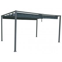 Hesperide - Tonnelle de jardin en aluminium ardoise Palmeira 4 x 3 m - Hespéride Ardoise Dimensions (L x l):4 x 3 cm Forme:Rectangle Garantie:2 ans Ha