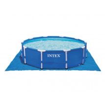 Intex - Tapis de sol pour piscine ronde Ø 5,49 m Bleu, en Polyéthylène