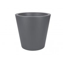 Elho - Pot de fleurs rond Pure Straight Ø 50 x H.51 cm - Anthracite Anthracite Diamètre:50 cm Forme:Rond Hauteur:51 cm Marque:ELHO Matière(s):Plastiqu