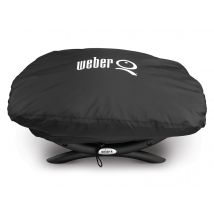 Weber - Housse barbecue Premium pour Q1000 Noir Dimensions (L x l x H):66,8 x 43,9 x 31,5 cm Marque:WEBER Matière(s):Polyester Système d'accroche:Cor