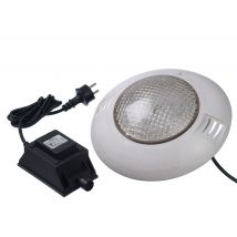 Ubbink - Projecteur LED 350 blanc froid 24W pour piscine bois Blanc, en ABS - 27,5 x 27,5 x 7,5 cm - Garantie 2 ans