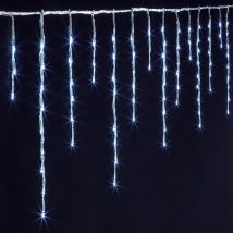 Feeric Christmas - Rideaux Stalactites Extérieurs 240 LEDS Blanc froid Effet de lumière:Tombée de neige Longueur du câble d'alimentation (cm):500 cm M