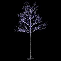 Feeric Christmas - Arbre lumineux Silver 120 cm - Fééric Christmas Violet Effet de lumière:Fixe Longueur du câble d'alimentation (cm):300 cm Marque:FÉ