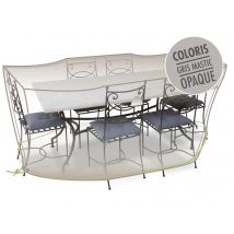 Jardiline - Housse de protection Cover Line pour table rectangulaire + 6 chaises240 x 130 x 70 cm Gris Dimensions (L x l x H):240 x 130 x 70 cm Dimens