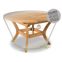 Jardiline - Housse de protection Cover Line pour table ronde 6 personnesØ 120 x 50 cm Gris Dimensions (L x l x H):120 x 120 x 50 cm Forme:Rond Garanti