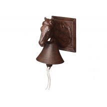 Esschert Design - Cloche en fonte Cheval, en Fonte - 12 x 16,5 x 18,5 cm Marque:ESSCHERT DESIGN Matière(s):Fonte