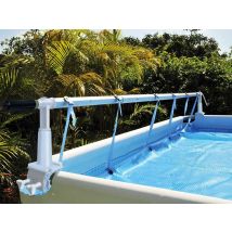 Kokido - Enrouleur de bâche à bulles Solaris 2 pour piscine hors-sol Blanc, en Résine