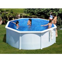 Gre - Piscine acier blanc Bora Bora ronde 3,20 x 1,22 m - Gré Blanc, en Acier - Garantie 2 ans
