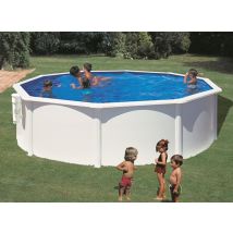 Gre - Piscine acier blanc Bora Bora ronde 4,80 x 1,22 m - Gré Blanc, en Acier - Garantie 2 ans