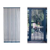 Morel - Rideau de porte moustiquaire Mosquito Gris100 x 220 cm Gris Hauteur:220 cm Largeur:100 cm Marque:MOREL Matière(s):Polyester Type de produit:Mo