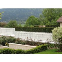 Jardiline - Lanière PVC pour palissade largeur 50 mm x 60 m+100 clips- Blanc Blanc Densité:NC Hauteur:52 mm Longueur:60 m Marque:JARDIDECO Matière(s):