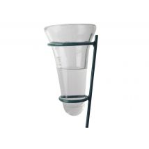 Esschert Design - Pluviomètre en verre avec support en métal vert, en Verre trempé - Garantie 1 an