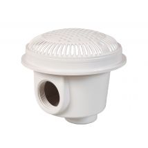 Hayward - Bonde de fond anti-vortex 1" 1/2 (béton) Blanc, en ABS - Garantie 2 ans