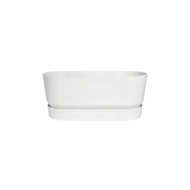 Elho - Jardinière Greenville Terrasse 78 x 35 x 33 cm avec roulettesBlanc Blanc Dimensions (L x l x H):78 x 35,9 x 33,5 cm Dimensions (L x l):78 x 35,