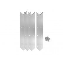 Ubbink - Kit finition margelles en angle pour piscine bois rectangulaire Gris, en Aluminium - NC - Garantie 2 ans