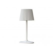 Lumisky - Lampe de table sans fil ABBY WHITE - 190 lumens - Ø 10 x H 38 cm - LUMISKY Blanc Couleur éclairage:Blanc chaud Dimensions (L x l x H):13,5 x