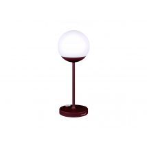 Fermob - Lampe MOOON! Cerise Noire H.41 cm Cerise noire Couleur éclairage:Blanc chaud, en Polyéthyulène et ABS Type de produit:Lampe à poser - 15 x 15
